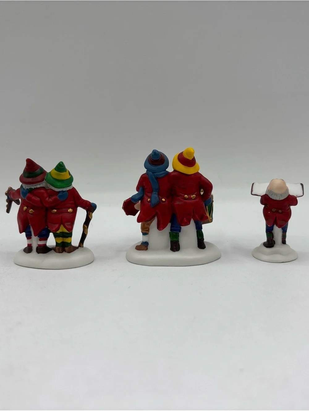 Dept 56 1994 Vintage Heritage Village Sing A Song For Santa Set Of 3 5631-6 EUC